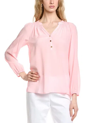 Lilly Pulitzer Elsa Silk Top In Pink