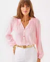 Lilly Pulitzer Elsa Silk Top In Pink Muse