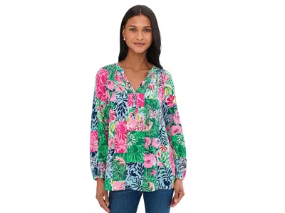 Lilly Pulitzer Elsa Top In Green