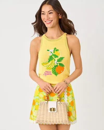 Lilly Pulitzer Emra Sweater Tank In Yellow