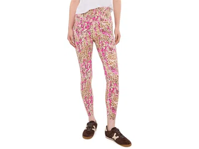 Lilly Pulitzer Endurance High-rise Midi Leggings Upf 50+ Women's Clothing Pink Aster Lil Sketching On Safari: Xs 25