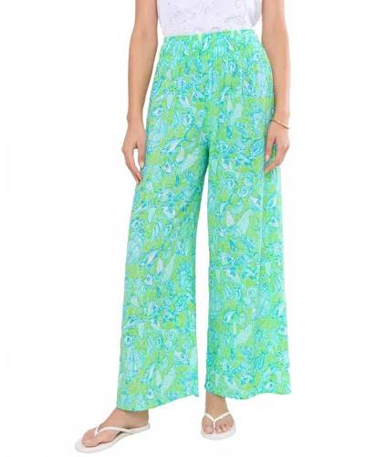 Lilly Pulitzer Enzo Coverup Pant In Day Dream Blue Throw Me A Line In Multi