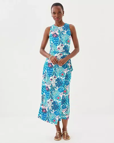 Lilly Pulitzer Estela Midi Dress In Blue