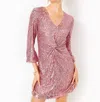Lilly Pulitzer Estrella Sequin Dress In Conch Shell Pink In Purple