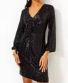 Lilly Pulitzer Estrella Sequin Dress In Noir Treasure Box