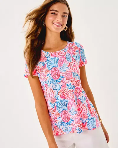 Lilly Pulitzer Etta Scoop Neck Top In White