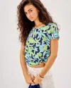 Lilly Pulitzer Etta Scoop Neck Top In Multi