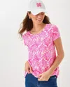Lilly Pulitzer Etta Scoop Neck Top In Pink