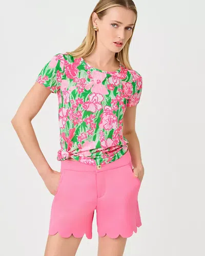 Lilly Pulitzer Etta Scoop Neck Top In Pink