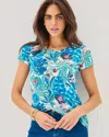 Lilly Pulitzer Etta Scoop Neck Top In Blue
