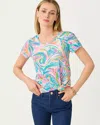 Lilly Pulitzer Etta Scoop Neck Top In Multi