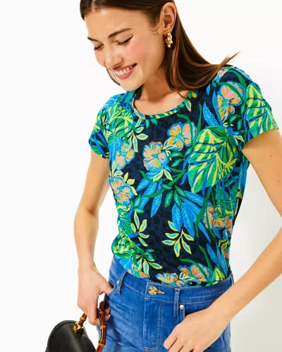 Lilly Pulitzer Etta Scoop Neck Top In Multi The Hottest Spot