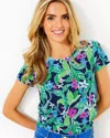 Lilly Pulitzer Etta Scoop Neck Top In Multi Untamed