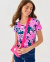 Lilly Pulitzer Etta Scoop Neck Top In Pink