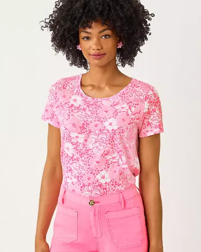 Lilly Pulitzer Etta Scoop Neck Top In Pink
