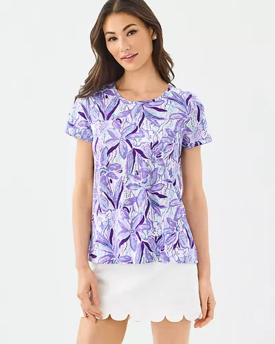 Lilly Pulitzer Etta Scoop Neck Top In Animal Print
