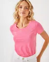 Lilly Pulitzer Etta Scoopneck Top In Rousseau Pink