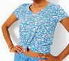 Lilly Pulitzer Etta V-neck Cotton Top In Multi