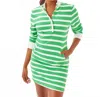 Lilly Pulitzer Evangeline Mini Dress In Fauna Green Resort White Stripe In Pattern
