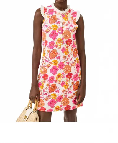 Lilly Pulitzer Evangeline Sleeveless Mini Dress In Resort White Pansy Fansy In Multi