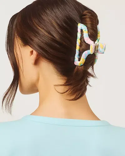 Lilly Pulitzer Fabric Wrapped Claw Clip In Multi