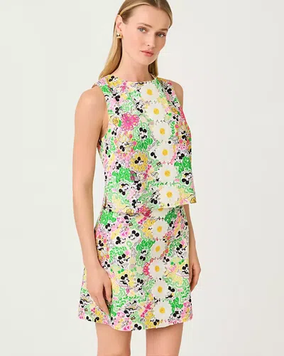 Lilly Pulitzer Fairbanks Mini Skort In Multi Throwback Disney In White