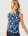 Lilly Pulitzer Fairley Sweater Shell Top In Blue