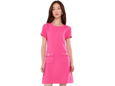 Lilly Pulitzer Fallon Dress Women's Dress Pink Aster: 10, Nylon/rayon/spandex