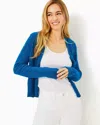 Lilly Pulitzer Faretta Cardigan In Barton Blue