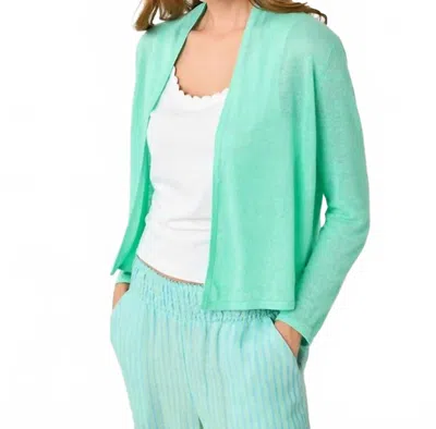 Lilly Pulitzer Faretta Long Cardigan In Mint Condition In Green