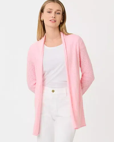 Lilly Pulitzer Faretta Long Length Cardigan In Pink