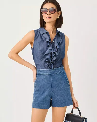 Lilly Pulitzer Fenly Sleeveless Top In Blue