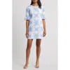 Lilly Pulitzer ® Fiesta Embroidered Sheath Minidress In Blue