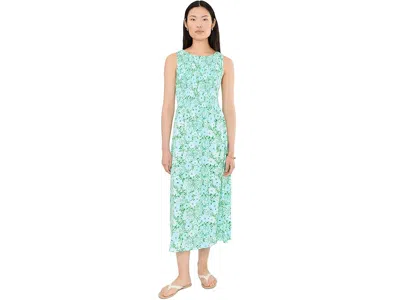 Lilly Pulitzer Finnley Midi Dress Women's Dress Mint Condition Burst Of Joy: Xs In Green