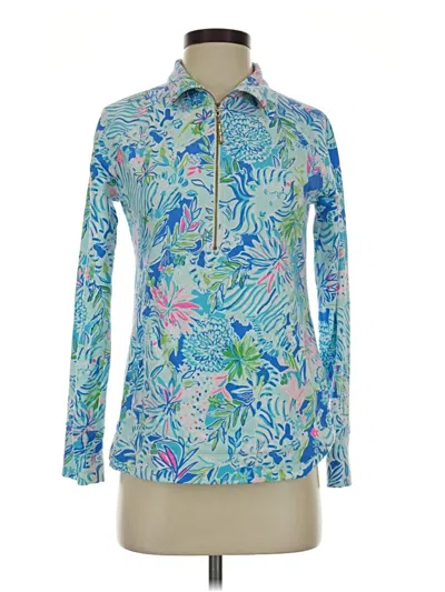 Pre-owned Lilly Pulitzer Fleece Jacket In Blue