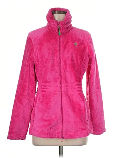 Pre-owned Lilly Pulitzer Fleece Jacket In Pink