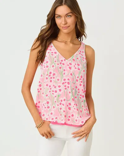 Lilly Pulitzer Florin Reversible Straight Hem Top In Pink