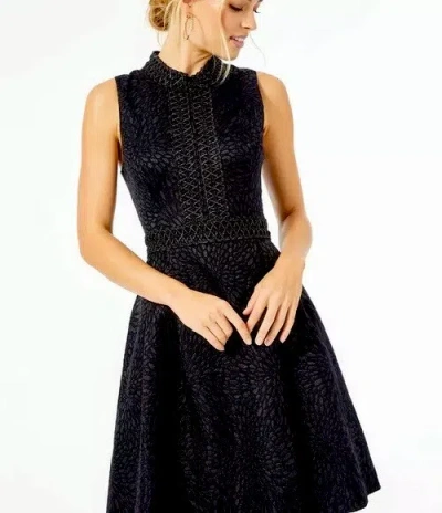 Pre-owned Lilly Pulitzer Franci Dress Onyx $278 Size 4,8,16 In Black