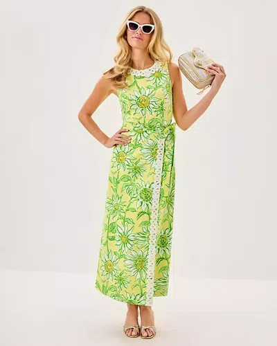 Lilly Pulitzer Fresia Stretch Maxi Shift Dress In Green