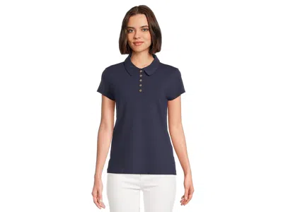 Lilly Pulitzer Frida Scallop Polo Upf 50+ In Blue