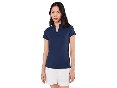 Lilly Pulitzer Frida Scallop Polo Upf 50 In Blue