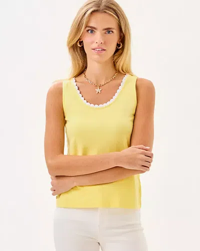 Lilly Pulitzer Gabbie Crochet Trimmed Knit Tank Top