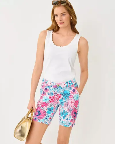 Lilly Pulitzer Gabbie Crochet Trimmed Tank Top In Resort White In Multi