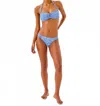 Lilly Pulitzer Genya Bandeau Bikini Top In Sunwashed Blue Seacrets In Blue