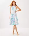 Lilly Pulitzer Gianne Midi Dress In Resort White Gianne Dress Applique Layout