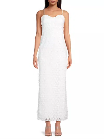 Lilly Pulitzer Gillian Lace Maxi Slip Dress In Resort White Butterfly Garden 3d La