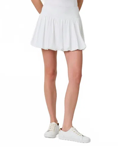 Lilly Pulitzer Giorgie Upf 50+ Bubble Skort In Resort White In Multi
