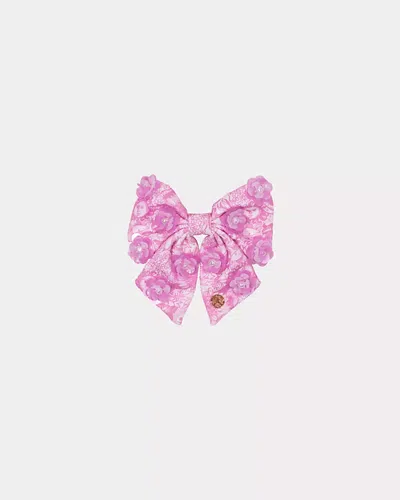 Lilly Pulitzer Girls Embellished Bow Barrette In Pink