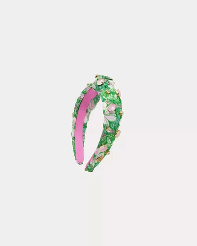 Lilly Pulitzer Girls Embellished Slim Knot Headband In Transparent