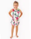 Lilly Pulitzer Girls Little Lilly Classic Shift Dress In Coconut Safari Sanctuary